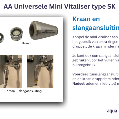 AA Universele Mini Vitaliser met slangaansluiting